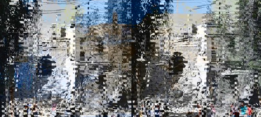 Devastating airstrikes kill 200 civilians in four days as the Syria crisis escalates 