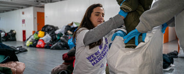 Coats being collected by Human Appeal