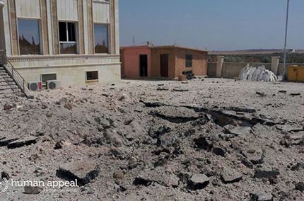 Human Appeal Hospital Narrowly Escapes Syrian Air Strike