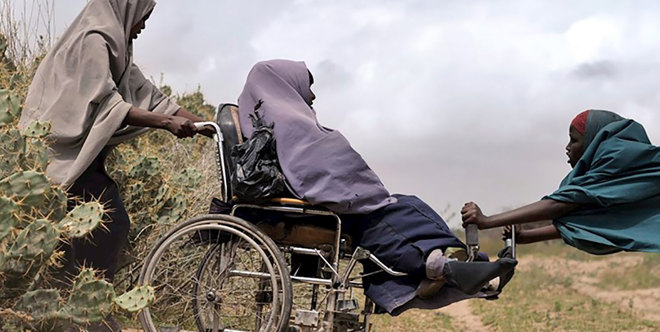 Wheelchairs in Yemen