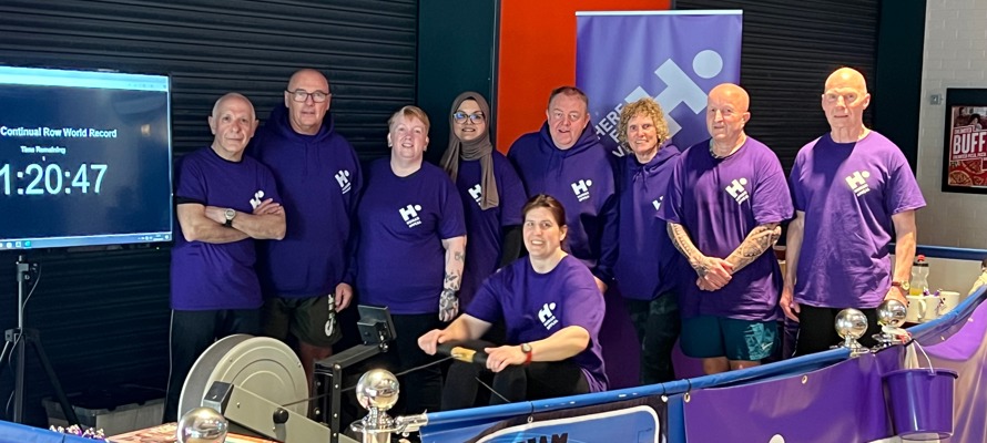 Rowing over a million metres to raise money for charity