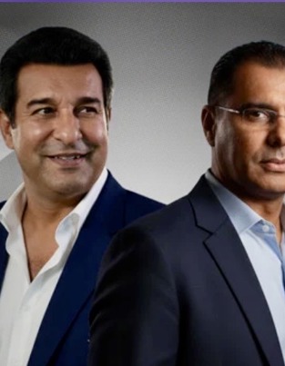 Wasim Akram and Waqar Younis, standing side by side