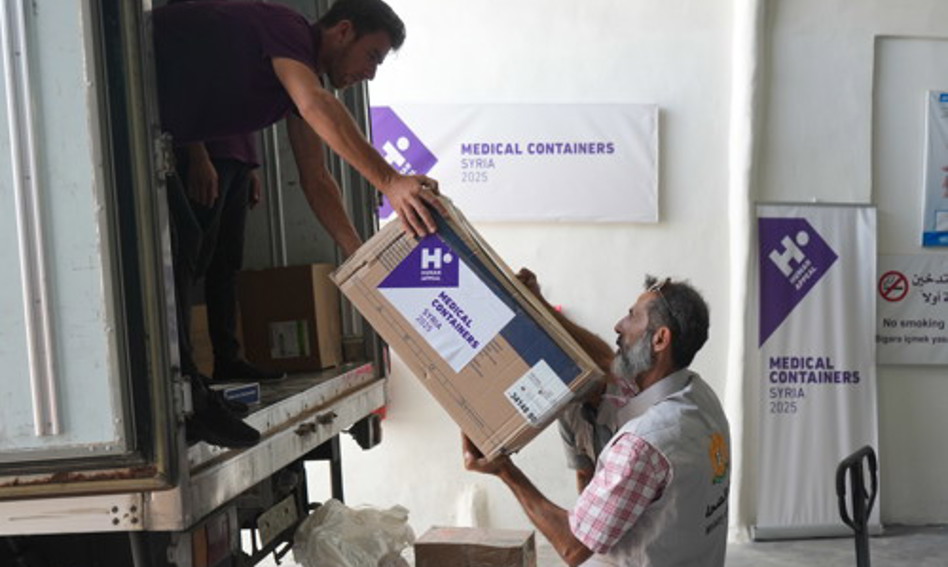 Medical supplies being delivered