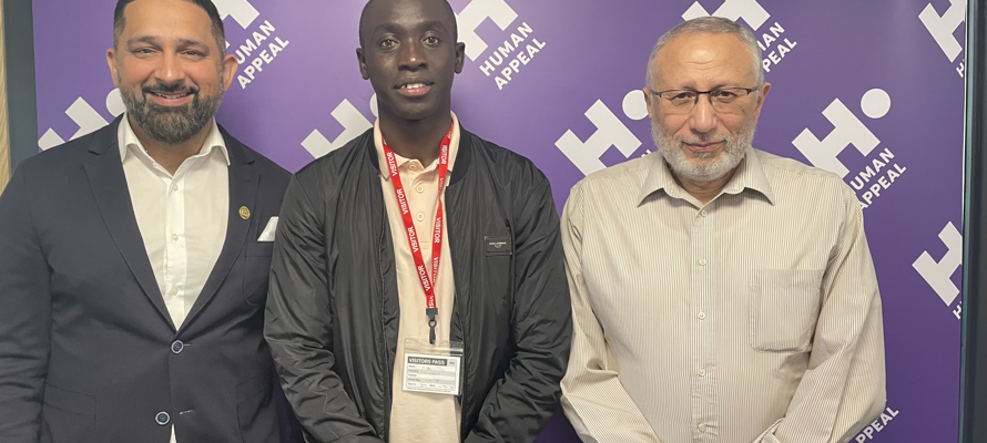 Human Appeal hosts soccer star at its Head Quarters