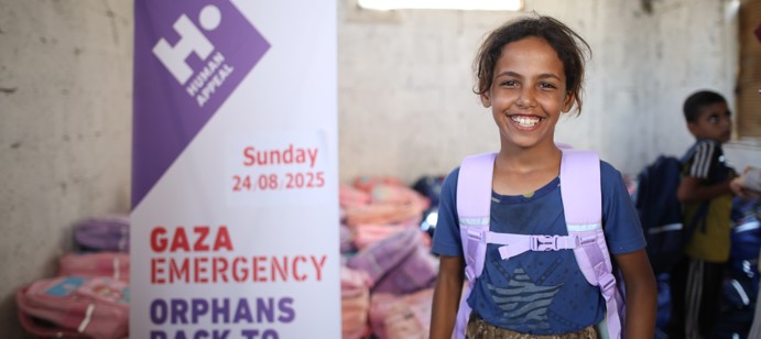 Distributed 400 school bags with stationery in Gaza.