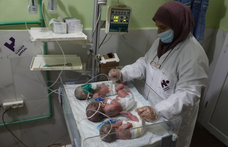 Babies at Al Imaan Hospital, who will need to have Aqiqah done for them