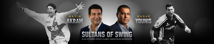 Wasim Akram and Waqar Younis, standing side by side