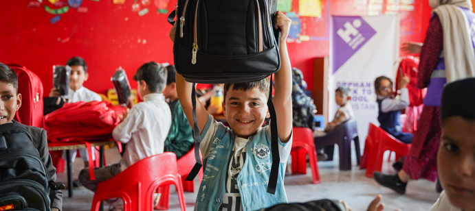 We distributed 373 back to school kits across three regions in Pakistan.