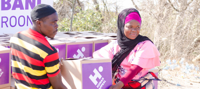 In Cameroon, 900 families received 5kg of meat each. 