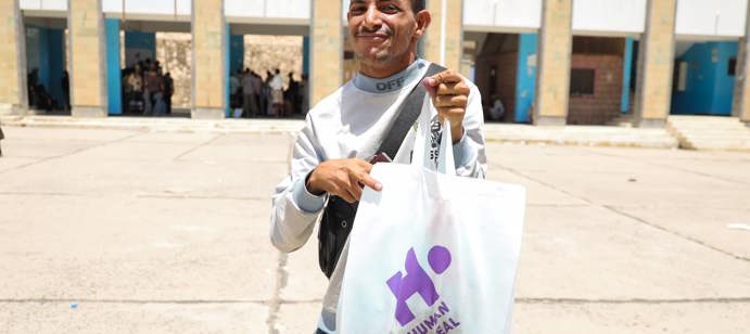 In Yemen, 3,326 families received 4kg of fresh sheep meat each.