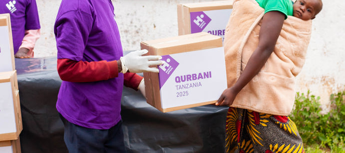 In Tanzania, 681 families received 4kg of goat meat each.  