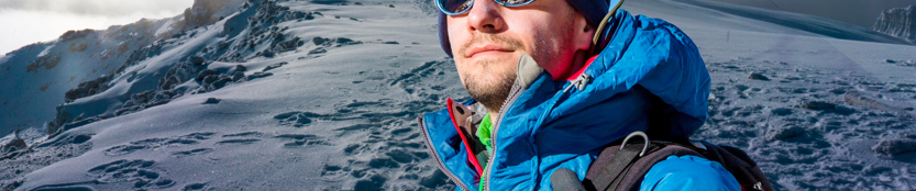 Man in cold weather gear